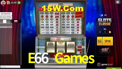 Tecnologia da Plataforma E66 Games